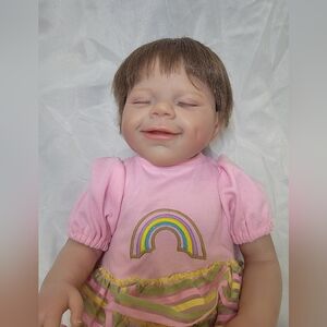 18” Realistic Reborn Baby Doll Sleeping Lifelike Full Vinyl‎ Weighted Body